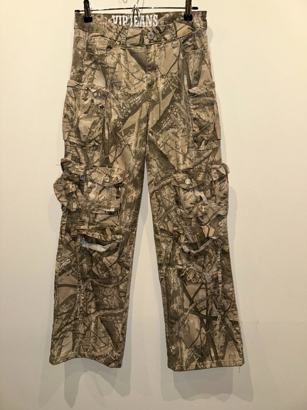 V.I.P. Jeans Camouflage Real Tree Print Cargo Pants